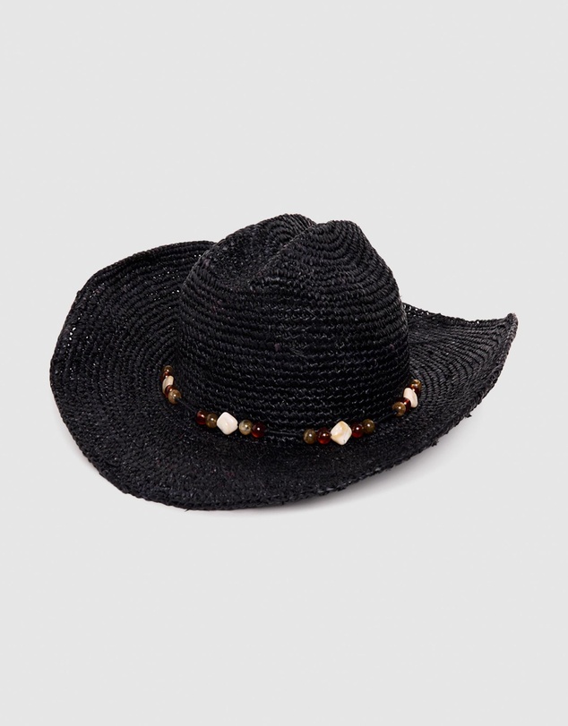 Subtitled - Connie Raffia Cowboy Hat