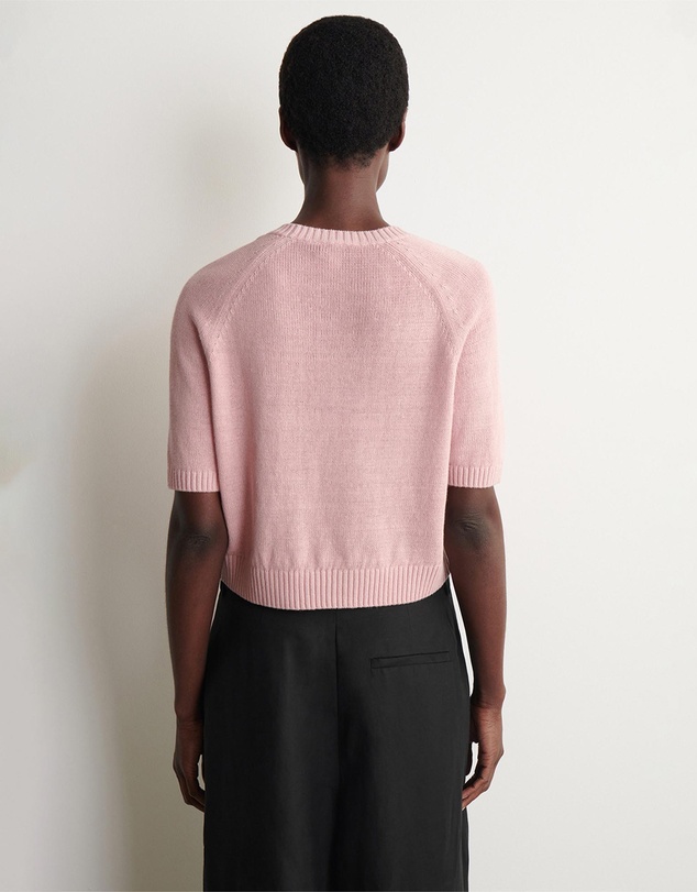 COS - Shrunken Knitted Linen T-Shirt