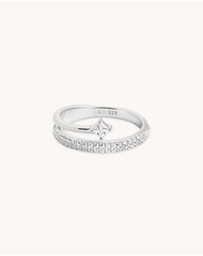 Astrid & Miyu - Crystal Spiral Ring