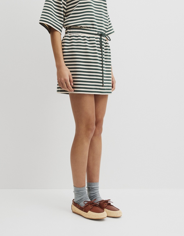 Country Road - Australian Cotton Blend Stripe Jersey Skirt