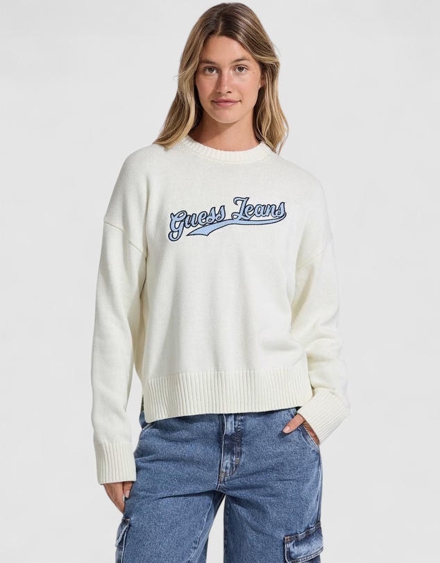 GUESS - GUESS JEANS Long Sleeves Crew Neck Sweater