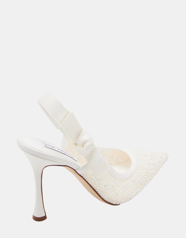 Steve Madden - Bri White Lace Heels