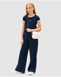 Tommy Hilfiger - Heritage Flag Ribbed Extra Slim T-Shirt - Kids