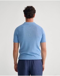 Oxford - Otis Zip Neck Knitted Polo