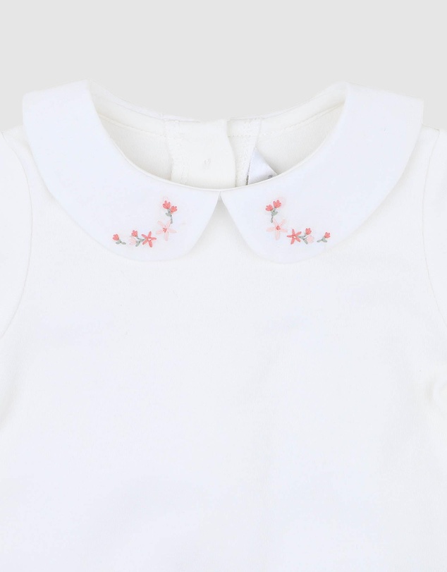 Bebe by Minihaha - Gemma Embroidered Collar Bodysuit - Babies