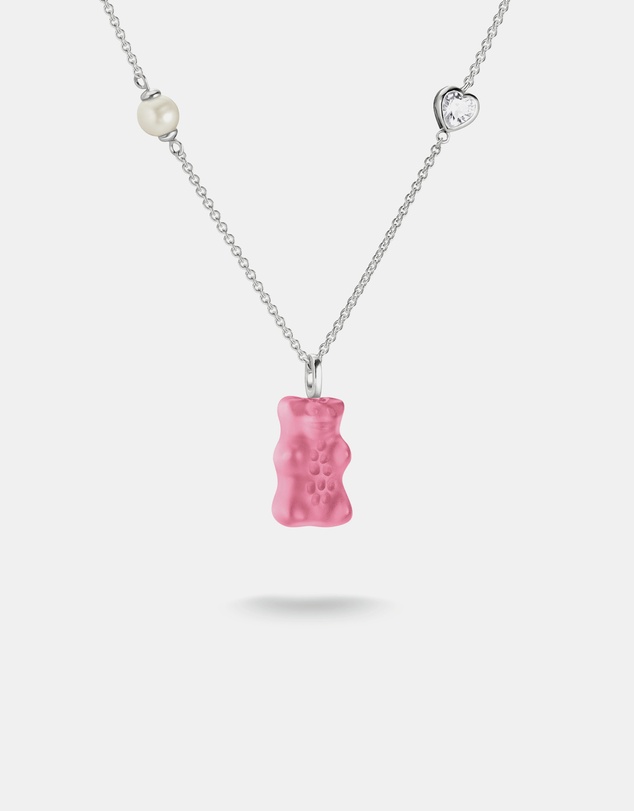 THOMAS SABO - THOMAS SABO Necklace with pink goldbears pendant & freshwater pearl