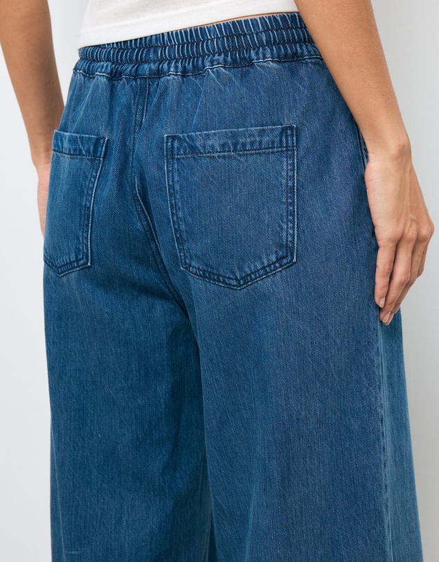 AERE - Soft Denim Twill Elasticated Pants