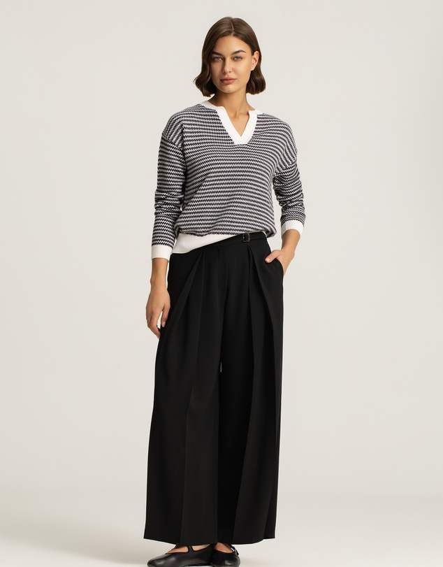 IDA+S - Petra Merino Silk Stripe Pullover