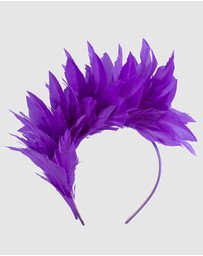 Max Alexander - Modern Purple Racing Fascinator