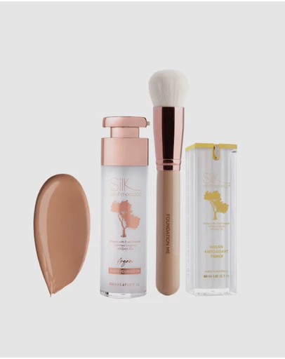 Silk Oil of Morocco - Argan Foundation Essentials - Value Pack - Tan