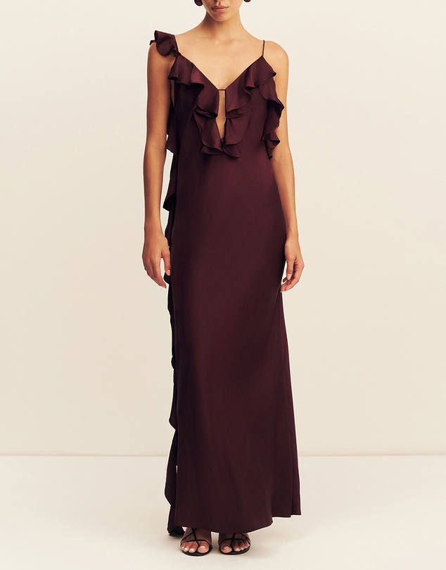 Shona Joy - Agnes Ruffle Slip Maxi Dress