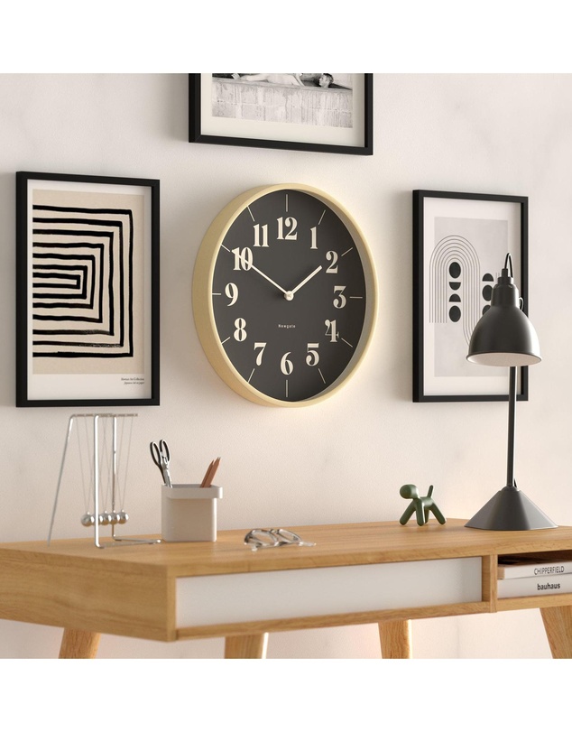 Newgate - Newgate Mr Clarke Clock Pale Wood Reverse Hopscotch Dial
