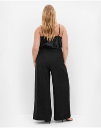 City Chic - Plus size Francesca Wide Leg Pant - black