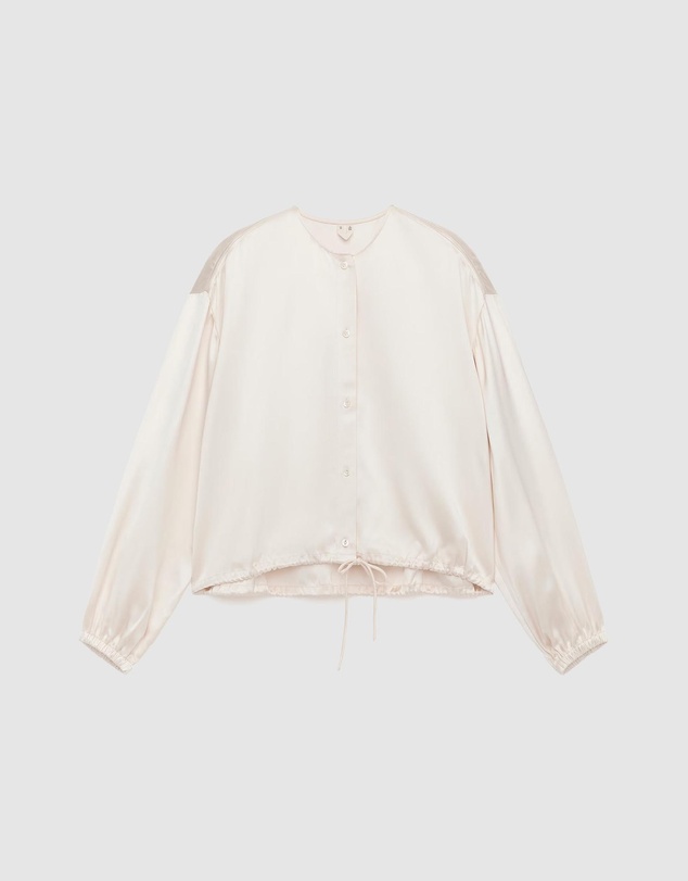 ARKET - Volume-Sleeve Satin Blouse