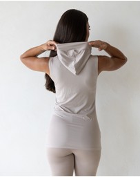 Mod Squad - Luxe Sleeveless Hooded Tank Base Layer
