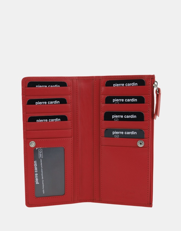 Pierre Cardin - Pierre Cardin Genuine Ladies Leather Bi-Fold Wallet
