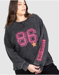 Love Your Wardrobe - LYW & Co Multi Print Sweat Top
