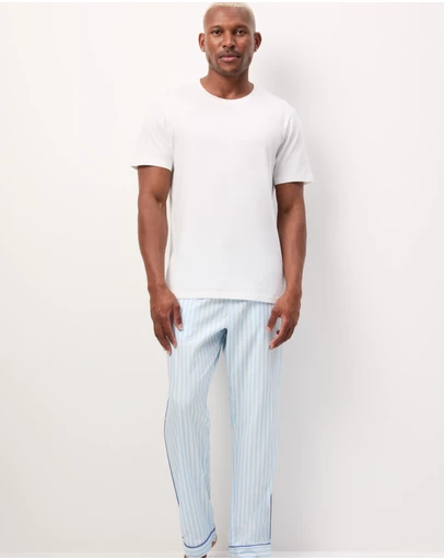 Wanderluxe Sleepwear - Daydreamer Long Pants and White T-Shirt