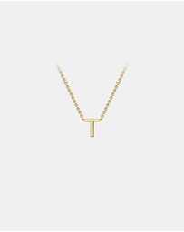 Zoe Olivia - 9K Gold Initial T Necklace