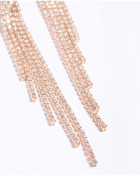 Lovisa - Cubic Zirconia Strand Twist Drop Earrings