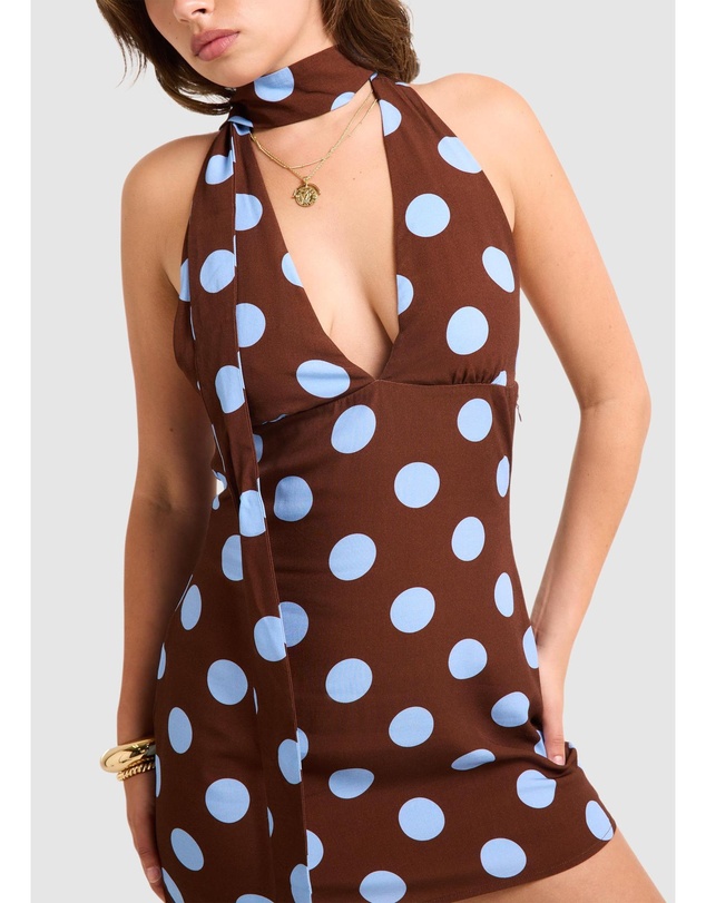 Alice In The Eve - Maya Halter Scarf Mini Dress