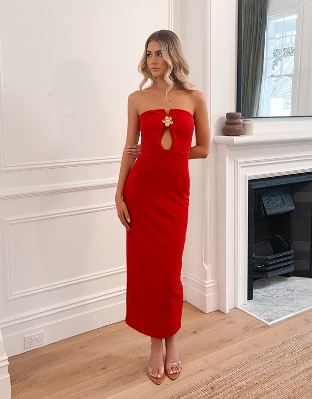 Esther & Co - Yanna Dress - Red