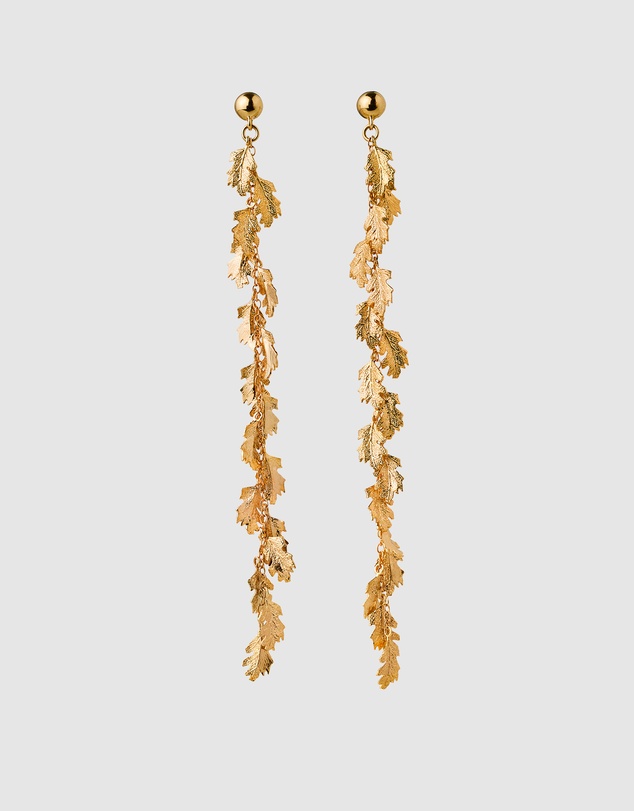Karen Walker - Leaf Drop Earrings