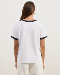 Atmos&Here - Short Sleeve Ringer T-Shirt