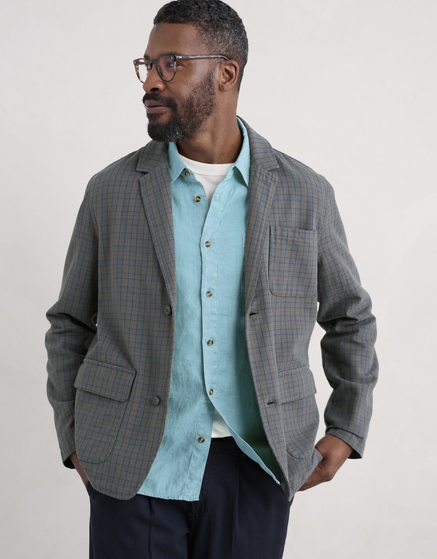 Seasalt - Seasalt Cornwall Grey Farrier Blazer
