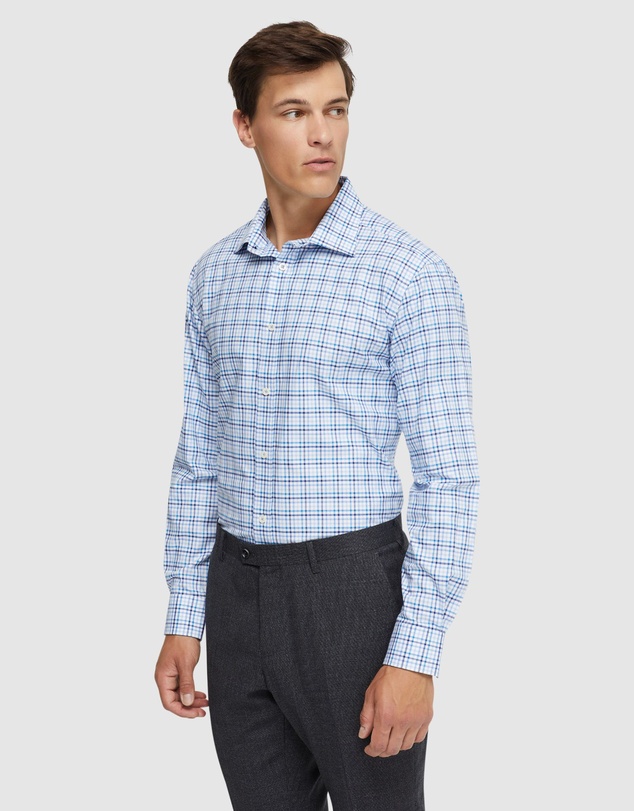 Oxford - Islington Cotton Small Check Shirt