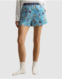 Polo Ralph Lauren - Polo Bear Print Striped Cotton Boxer Short