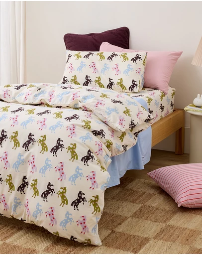 Sheet Society - Leo Washed Cotton Quilt Cover Set