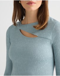 David Lawrence - Brittany Textured Lace Top