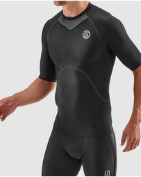 SKINS - SKINS Compression Men's Series-3 Active 400 Short Sleeve Top Black