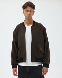 AERE - Wool Blend Bomber Jacket