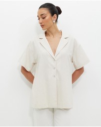 Calli - Karina Oversized Collared Shirt