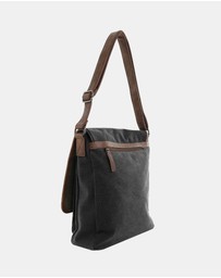 Pierre Cardin - Pierre Cardin Canvas Buckle Satchel