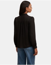 Forever New - Poppy Lace Trim Blouse