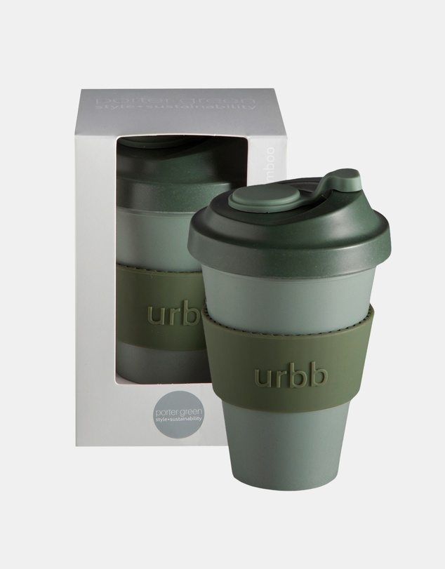 porter green - urbb | biodegradable bamboo coffee cup
