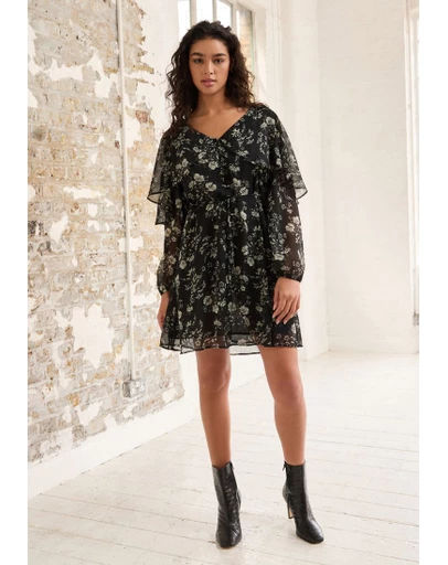 NEXT - Cape Long Sleeve Mini Dress