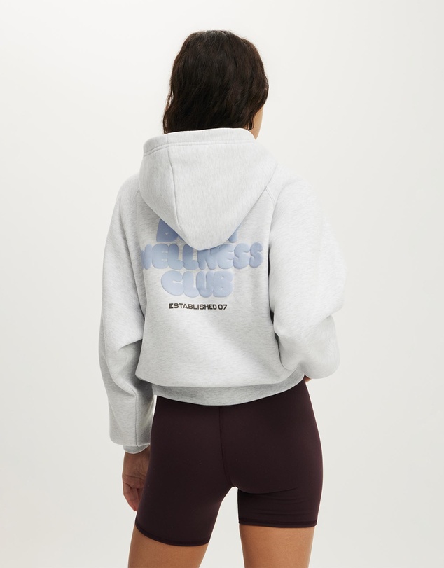 Cotton On Body Active - Plush Premium Graphic Raglan Hoodie