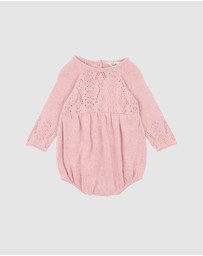 Bebe by Minihaha - Fern Organic Pointelle Knitted Bodysuit - Babies