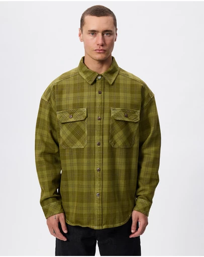 Scotch & Soda - Washed Denim Checked Overshirt