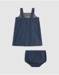 Polo Ralph Lauren - Polo Bear Denim Overall Dress - Babies