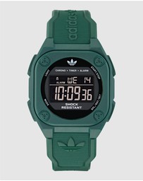adidas Originals - City Tech Four 42mm Green Resin Watch