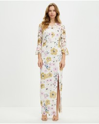 Pink Ruby - Night Flower Maxi Dress