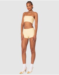 EDIKTED - Raegan Cable Knit Bandeau Top