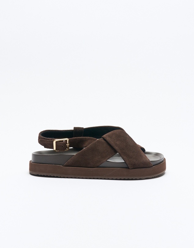 Walnut Melbourne - Mya Leather Sandal
