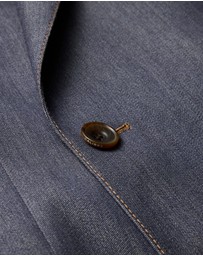 Calibre - Wool Denim Double-Breasted Suit Jacket Navy