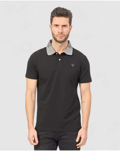 GUESS - Nolan Short Sleeve Polo Neck T-Shirt